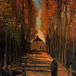 Avenue of Poplars in Autumn