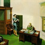 Office at night by Edward Hopper