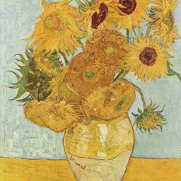 Vase with Twelve Sunflowers