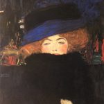 Lady with Hat and Feather Boa