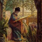 Camille embroidering 1875