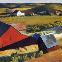 Cobbs Barns and Distant Houses 1930 by Edward Hopper