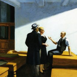 Conferance at Night by Edward Hopper