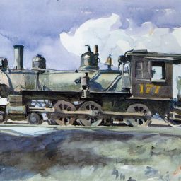 D. & R. G. Locomotive by Edward Hopper