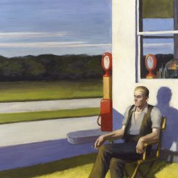 Four Lane Road by Edward Hopper