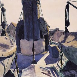 Funell of Trawler by Edward Hopper
