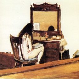 Interior Model Reading by Edward Hopper