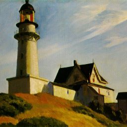 Lighthouse at Two Lights 1929 By Edward Hopper