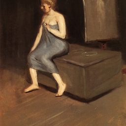 Model Sitting By Edward Hopper