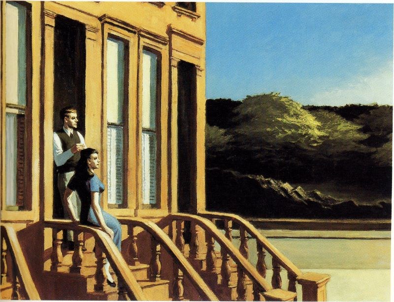 Sunlight on Brownstones by Edward Hopper