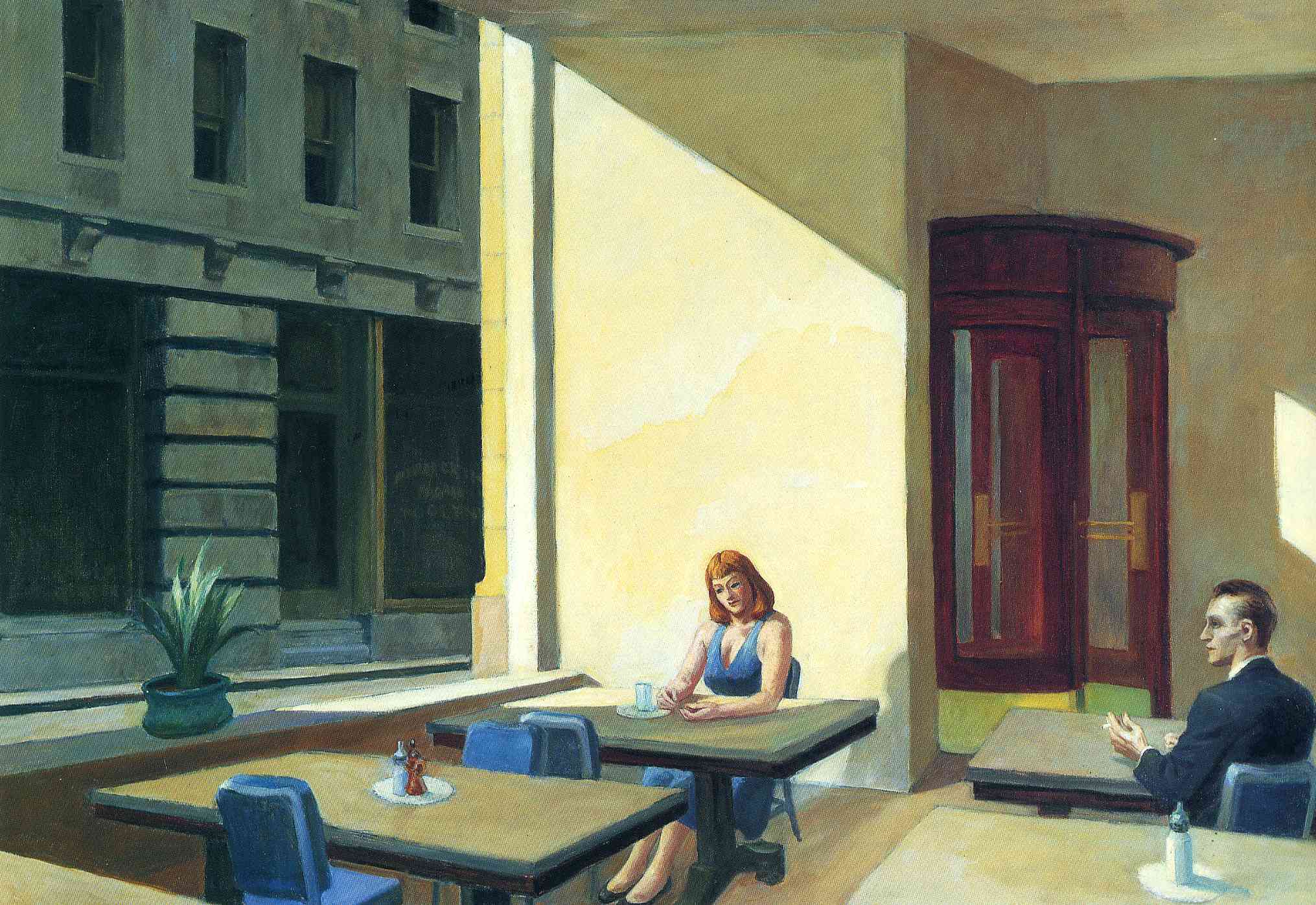 Sunlights in Cafeteria by Edward Hopper