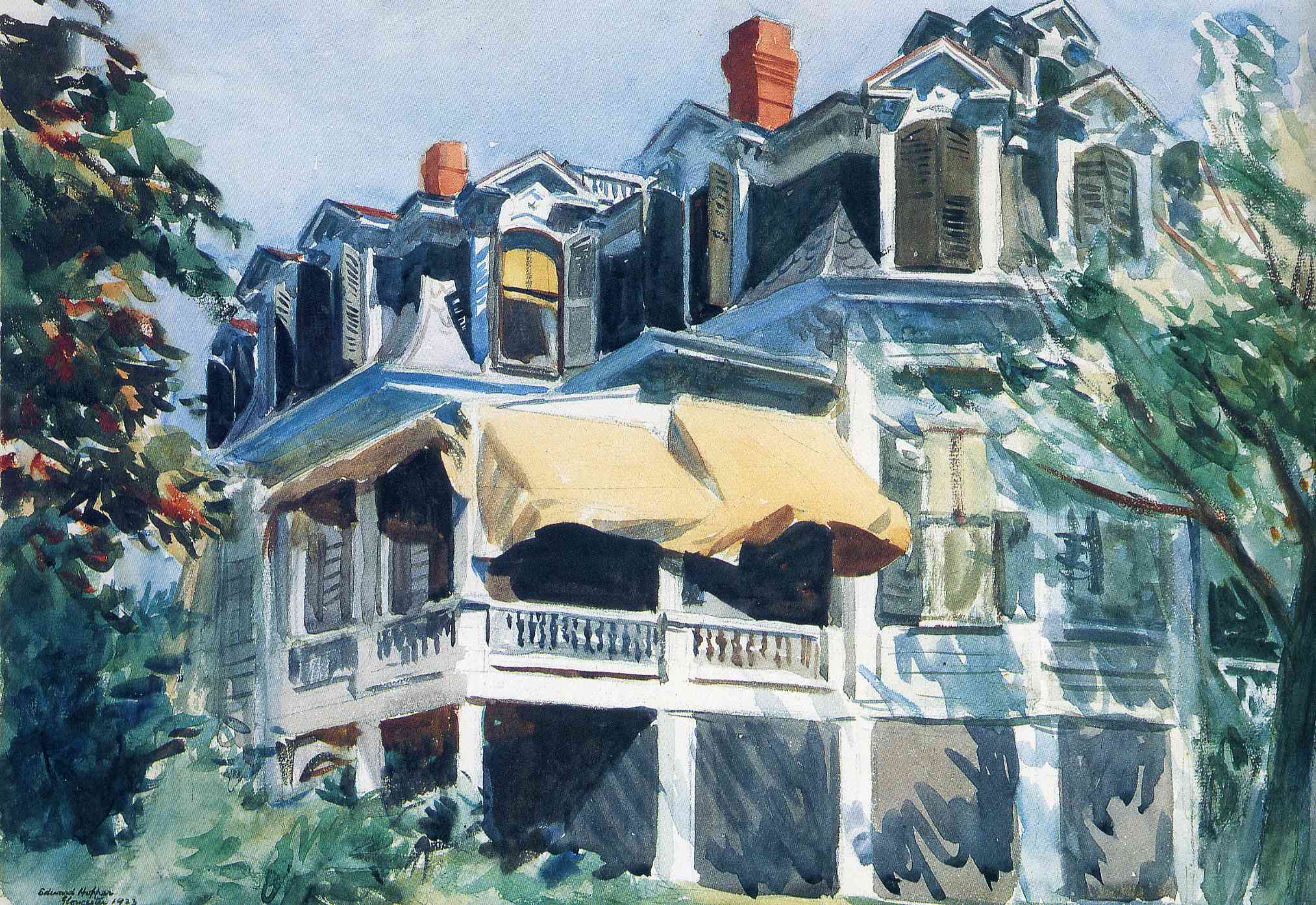 The Mansard Roof 1923 by Edward