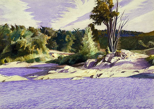 White river at sharon by Edward Hopper