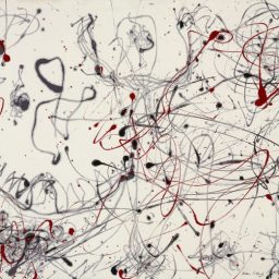Number 4 Gray and Red, 1948 by Jackson Pollock