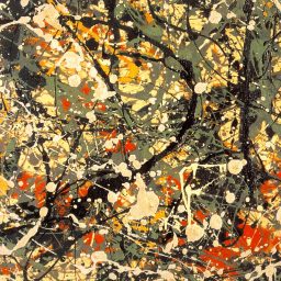 Number 8 Detail by Jackson Pollock