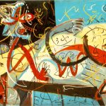Stenographic Figure by Jackson Pollock