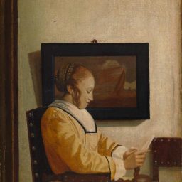 A Young Woman Reading by Jan Vermeer