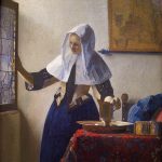 Young Woman with a Water Pitcher by Jan Vermeer