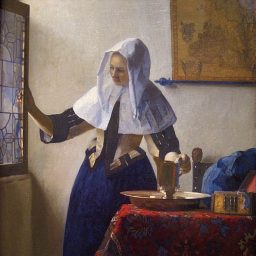 Young Woman with a Water Pitcher by Jan Vermeer