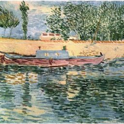 Banks of the Seine with Boats By Vincent Van Gogh