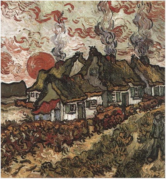 Cottages Reminiscence of the North By Vincent Van Gogh